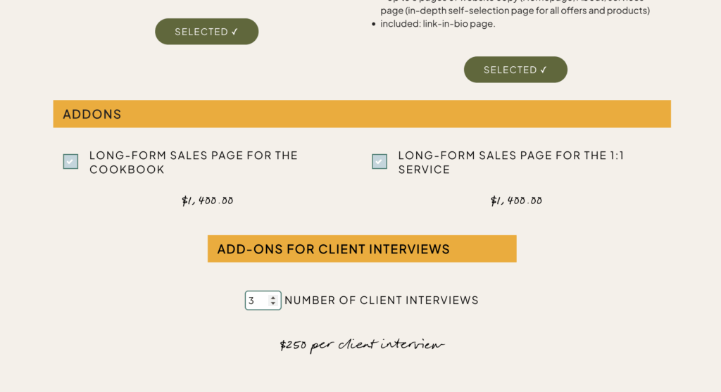 Here's how I upsell using add-ons in Dubsado