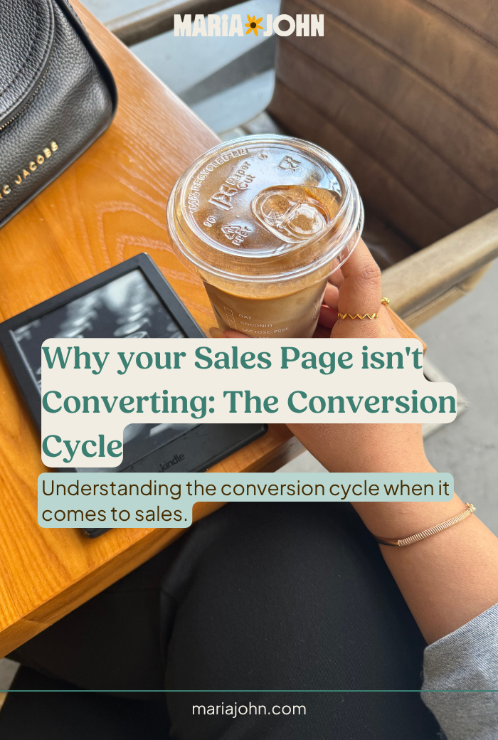 If you're asking why conversions aren't happening on your sales page, you need to first understand the client sales conversion cycle